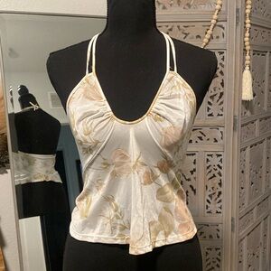 Shimmery see through Halter Top